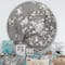 Designart - White Cherry Blossoms I - Farmhouse Metal Circle Wall Art